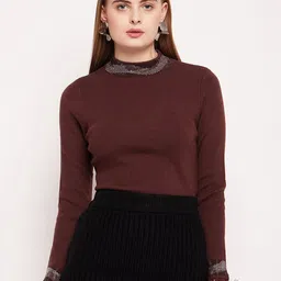 Madame Mock Collar Pullover-image-10