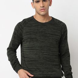 SPYKAR Cable Knit Round Neck Long Sleeves Cotton Pullover Sweater-image-16