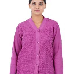 GUIDE Women Self Design Woollen Cardigan-13