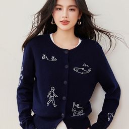 JC Collection Women Round Neck Cardigan-image-62