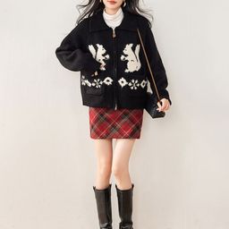 JC Collection Women Fair Isle Cardigan-image-58