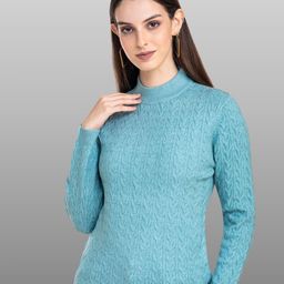 Moda Elementi Self Design Round Neck Pullover-image-50