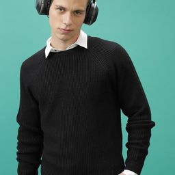 HIGHLANDER Ribbed Acrylic Pullover Sweater-image-22
