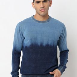 SPYKAR Tie & Dye Cotton Pullover Sweater-image-97