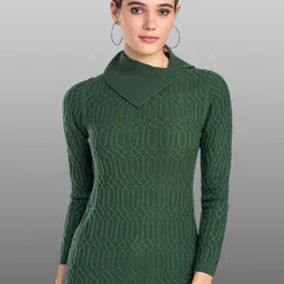 Moda Elementi Self Design Turtle Neck Pullover-picture-6