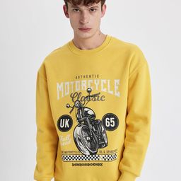 DeFacto Graphic Printed Pullover Sweatshirt-picture-20