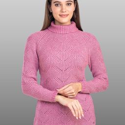 Moda Elementi Self Design Turtle Neck Pullover-picture-2
