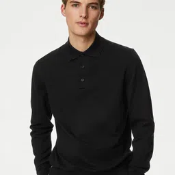 Marks & Spencer Polo Collar Long Sleeves Pullover-picture-54