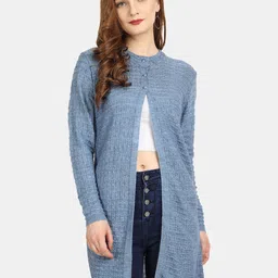 CLAPTON Cable Knit Woollen Longline Cardigan-image-51