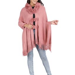 Stole & Yarn Women Poncho-image-42