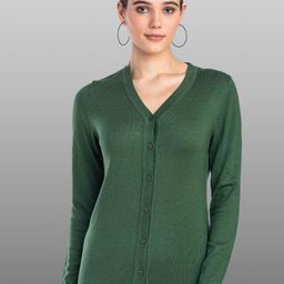 Moda Elementi V-Neck Cardigan Sweater-image-59