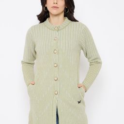 Duke Women Striped Longline Cardigan-image-49