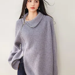 JC Collection Women Ribbed Pullover-image-50