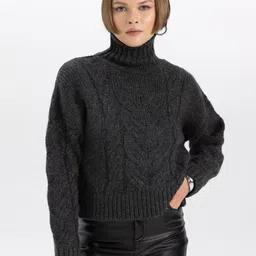 DeFacto High Neck Acrylic Sweater-44
