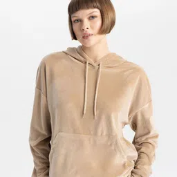 DeFacto Hooded Pullover Sweatshirt-image-41