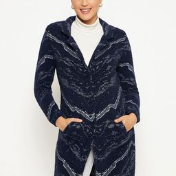 Duke Abstract Printed Longline Acrylic Cardigan-6