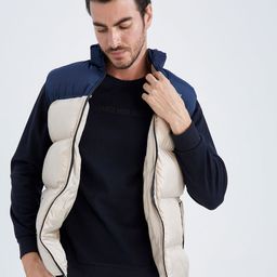 DeFacto Colourblocked Padded Jacket-image-15