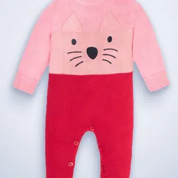 Mylo Kids Colourblocked Full Sleeves Cotton Romper-image-79
