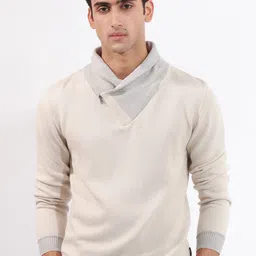 RARE RABBIT Men Denver Solid Mock Collar Sweater-picture-39
