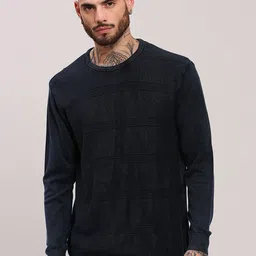 SHOWOFF Men Self Design Pullover Sweater-image-52