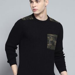 Monte Carlo Men Woollen Pullover With Pocket Detailing-image-99