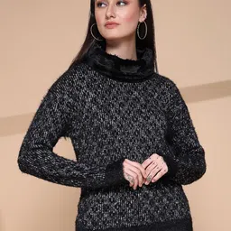 Juelle Women Turtle Neck Pullover Sweaters-image-38