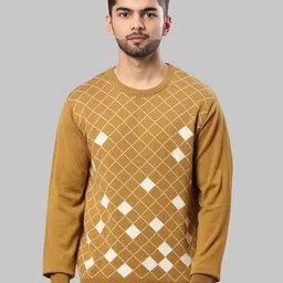 Raymond Men Checked Sweater-picture-4