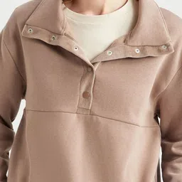 DeFacto Mock Collar Pullover Sweatshirt image 4