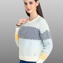 Moda Elementi Quirky Self Design Pullover image 5
