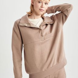 DeFacto Mock Collar Pullover Sweatshirt image 2
