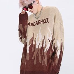 StyleCast Men Typography Self Design Pullover Sweaters image 5