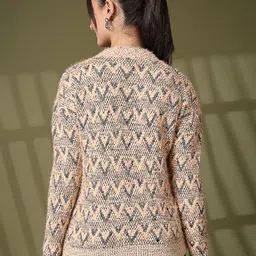 Juelle Women Self Design Pullover Sweater image 5