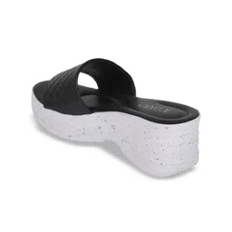 ICONICS Textured Open Toes Wedge Heels image 2