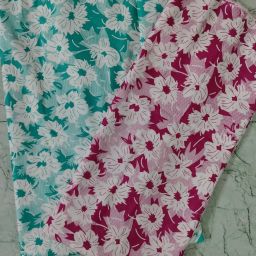 Unstitched Pure Cotton Kurta Fabric Floral Print-image-19