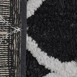Aura Grey & White Printed Rectangular 1850 GSM Anti Skid Bath Rug image 4