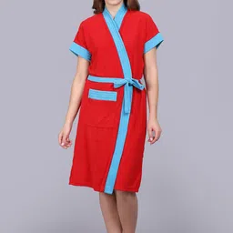 POORAK Women Shawl Collar Terry Bath Robe-image-85