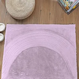 LUXEHOME INTERNATIONAL Purple Polyfiber 1000 GSM Bath Rugs-picture-56