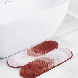 OBSESSIONS Red 2200 GSM Cotton Bath Rug-image-19