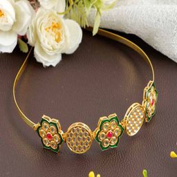 UNIVERSITY TRENDZ Kundan-Studded Hairband-10