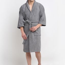 Creeva Adult Grey Large Bathrobe-image-50