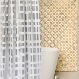 Kuber Industries Printed Waterproof Shower Curtains-95