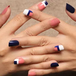 LICK 12 Pcs Reusable Artificial Stick On Nail Extension with Application Kit - Shade 49 image 3
