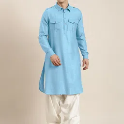 TheEthnic.Co Regular Pure Cotton Kurta With Patiala-image-54