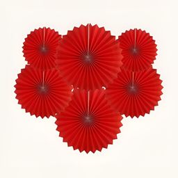 Special You 6 Pcs Red Patterned Hanging Garland-22