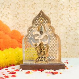 Ekhasa -Silver Toned Pure Brass Pooja Mandir Chowki-image-74