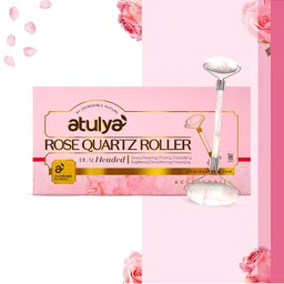Atulya Rose Quartz Roller For Blood Circulation - Pink-18