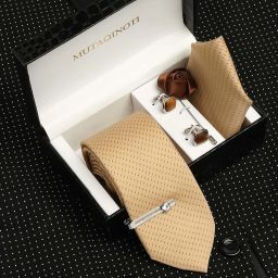 MUTAQINOTI Silk Tie & Cufflink-image-98
