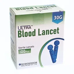 SD BIOSENSOR Ultra Blood Lancet |Needle|Glucose Testing Device|Sugar Check Round Lancets Glucometer Lancets-16