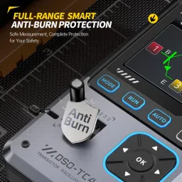 FNIRSI DSO-TC4 3-in-1 Multi-Function Tester 10MHz Digital Oscilloscope 48MSa/s Transistor Tester & Signal Generator FNIRSI DSO-TC4 3-in-1 Multi-Function Tester 10MHz Digital Oscilloscope 48MSa/s Transistor Tester & Signal Generator image 3