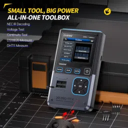 FNIRSI DSO-TC4 3-in-1 Multi-Function Tester 10MHz Digital Oscilloscope 48MSa/s Transistor Tester & Signal Generator FNIRSI DSO-TC4 3-in-1 Multi-Function Tester 10MHz Digital Oscilloscope 48MSa/s Transistor Tester & Signal Generator image 5